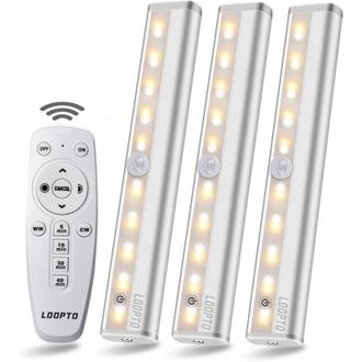 OEM Juego De 3 Luces Led Inal&aacute;mbricas Con Mando A Distancia: Ideal Para El Dormitorio, El Armario O La Vitrina. Instalaci&oacute;n Sin Cables