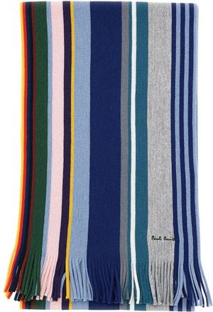 Paul Smith Accessoires, Heren, Veelkleurig, ONE Size, Wol, Signature Stripe Scarf