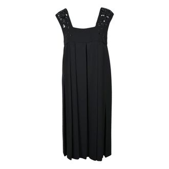 Fabiana Filippi Midi Dresses, female, Black, Size: S Abito a impero