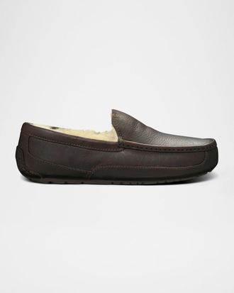 UGG Men & apos;s Ascot Water-Resistant Leather Slippers