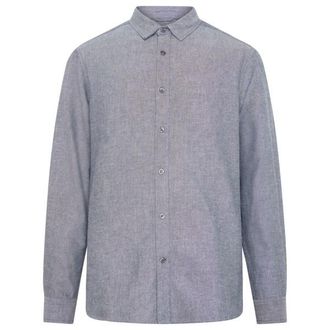 Knowledge Cotton Apparel Regular Fit Heavy Twill Flannel Hemd f&uuml;r Herren | grau