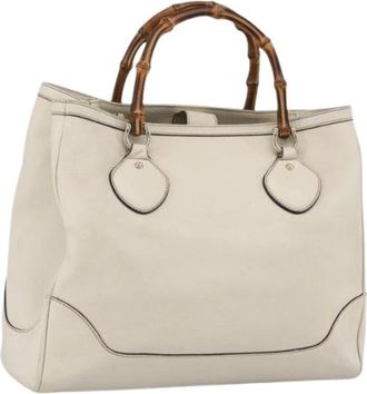 Gucci Pre-owned Tote Bags, female, White, Size: ONE SIZE Pre-owned Vintage Tote Bag