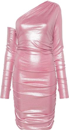 Andamane Olimpia asymmetric minidress - women - Elastane/Modal/Cotton - 42 - Pink