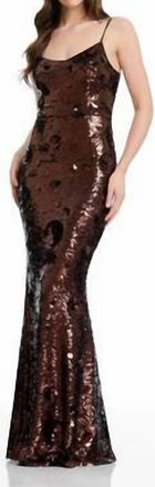 Dress The Population Giovanna Maxi Dress In Black