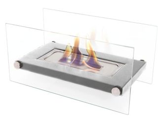 Purline Chimenea de etanol de sobremesa en acero inox