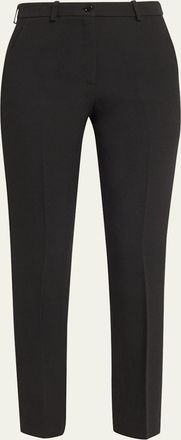 Michael Kors Samantha Double Crepe Sabl&eacute; Slim-Leg Pants