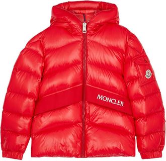 Moncler Kids Groseiller Quilted Shell Jacket (8-10 Years) - Red