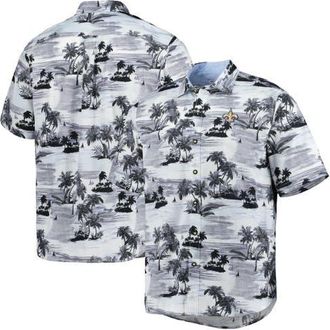 Tommy Bahama Mens Tommy Bahama Black New Orleans Saints Sport Tropical Horizons Button-Up Shirt at Nordstrom, Size Large