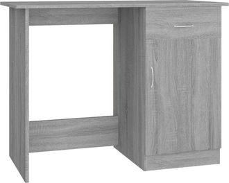 vidaXL Desk Grey Sonoma 100x50x76 cm Engineered Wood Vidaxl