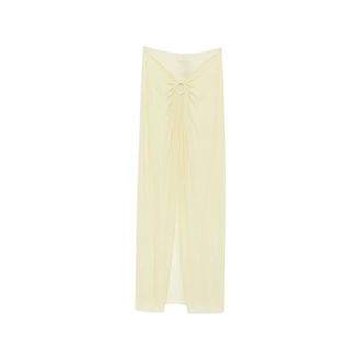 Fisico Gonna con Dettaglio Anello - - Skirts - Donna - Giallo - S
