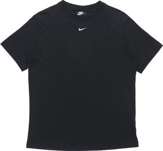 Nike (WMNS) Nike Solid Color Casual Round Neck Short Sleeve Black T-Shirt DH4256-010