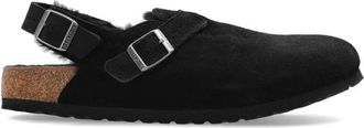 Birkenstock Tokio Inside Shearling Schoenen - Heren - Klompen - Zwart - 43 EU - Leer - Schoenen