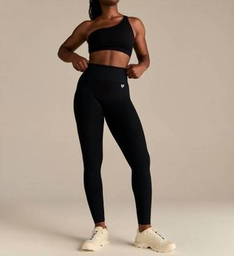 Women's Best Power Seamless Scruch Regular Length Leggings In Black