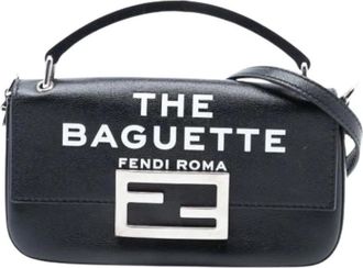 Fendi Pre-owned Shoulder Bags, female, Black, Size: ONE SIZE Pre-owned Vintage Shoulder Bag