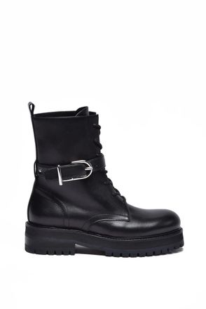 Dondup Leather Ankle Boot - Black