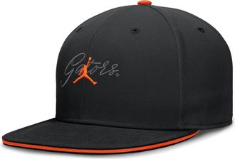 Nike Mens Florida Pro Jordan Brand Dri-FIT College Fitted Hat in Black | JC1100AUFN-A2C