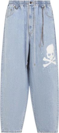 MASTERMIND WORLD Pantalones Anchos de Denim - Jeans - Hombre - Azul - L