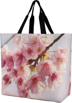 Generic Cherries Flower Women Handbag Durable Handbag Lightweight Handbags For Travel Daily Use Picnic