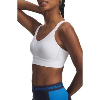 Under Armour Infinity Mid 2.0 Sports Bra in White //White at Nordstrom, Size X-Small A