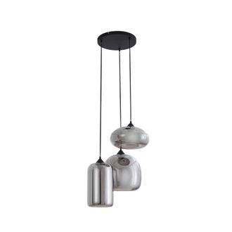 Lindby L&aacute;mpara Colgante marla En Negro De Vidrio - Lindby
