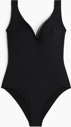 H&M Rückenfreier Badeanzug mit wattierten Cups - Schwarz