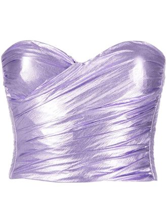Forte_Forte Top corto senza spalline - Viola