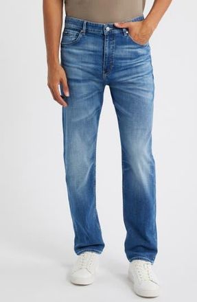 BOSS Ogden Straight Leg Jeans in Bright Blue at Nordstrom Rack, Size 34 X 32