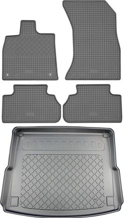 OEM Juego De Alfombrillas De Goma Para Coche Y Maletero Para Audi Q5 Ii Fy Tfsi Suv (5 Puertas) A Partir De Mayo De 2019