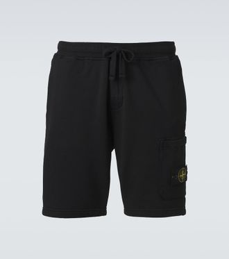 Stone Island Compass cotton shorts