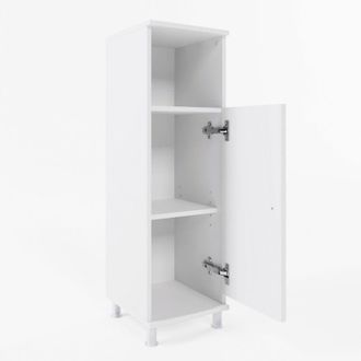 Vicco Armario de baño mediano Fynn, Blanco, 30 x 95 cm
