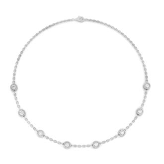 Vir Jewels 5 cttw Lab Grown Diamond Necklace in Sterling Silver 18 Inch For Women