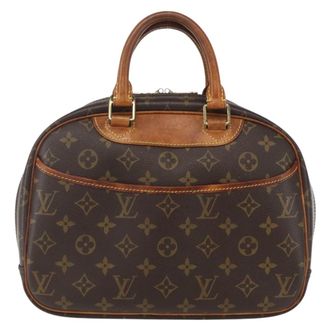 Louis Vuitton Trouville Handbag Monogram Canvas Brown Canvas Handbag (Pre-Owned)