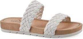 White Mountain Truly Slide Sneaker in White/Smooth at Nordstrom Rack, Size 6.5