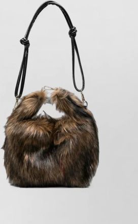 La Milanesa faux fur bucket bag