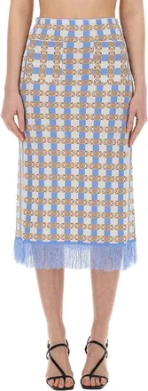 Baum Und Pferdgarten Viscose Blend Skirt - Blue