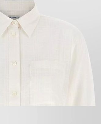 Burberry cotton check long-sleeve shirt