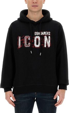 Dsquared2 Icon Scribble Cool Fit Sweatshirt-Uomo
