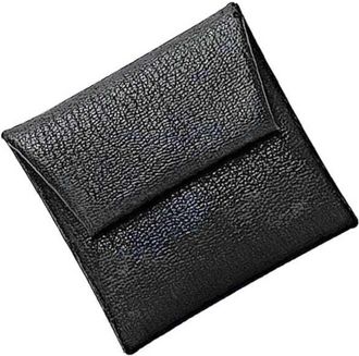 Hermès Gray Leather Epsom Leather Coin Purse/Coin Case (Pre-Owned)