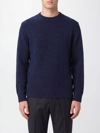 KANGRA Maglia girocollo in misto lana e cashmere con bordi a costine