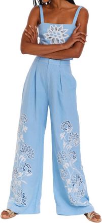 Allison New York Hutton Wide Leg Pants In Sky Blue