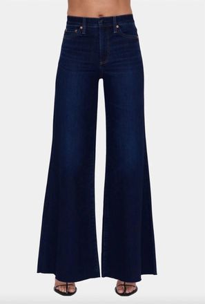 Pistola Denim Izzy Mid Rise Wide Leg Jeans In Tristesse