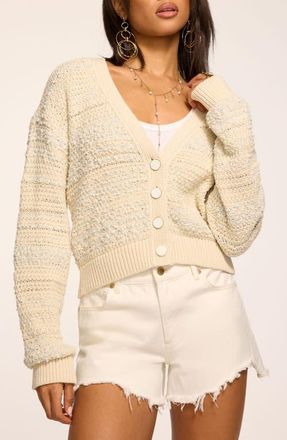 Ramy Brook Carly Cardigan in Bone Knit at Nordstrom, Size Xx-Small