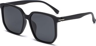 Generic Fashion Polarized Men and For Women Sunglasses Retro Box Sunshade Driving Sunglasses (Color : B, Size : Medium) 2026