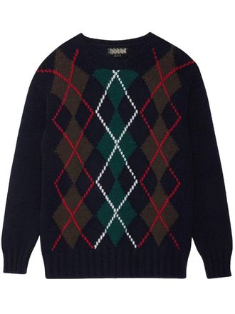 Baracuta Crewneck Argyle Lambswool Blend