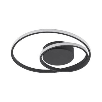 Lindby L&aacute;mpara De Techo Led emisua En Negro Aluminio - Lindby