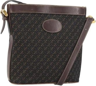 Loewe Pre-owned Cross Body Bags, female, Brown, Size: ONE SIZE Pre-owned Nylon Shoulder Bag