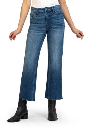 Kut from the Kloth Kelsey High Rise Fab Ab Ankle Flare Leg Jeans In Amaze