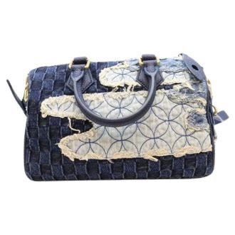 Louis Vuitton Pre-owned Monogram Denim Boston Bag - - Pre-owned - Donna - Blu - ONE SIZE