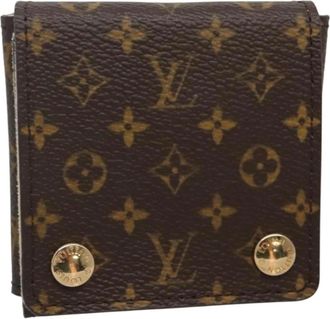 Louis Vuitton Pre-owned Wallets, female, Brown, Size: ONE SIZE Pre-owned Monogram Canvas Snap Wallet