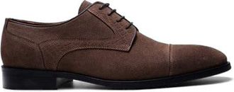 Carlos By Carlos Santana Havens Cap-toe Derby in Saloon Brown Suede at Nordstrom, Size 11.5